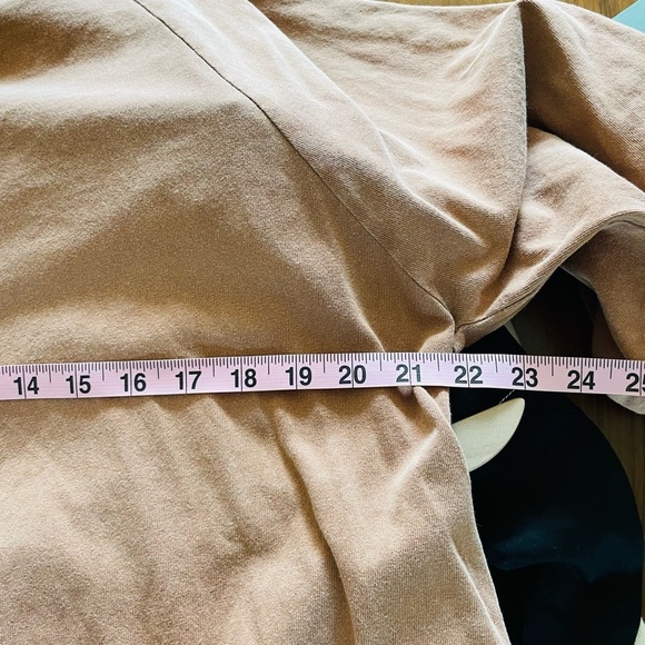 Free People Beach Tan / camel Brown Drop Waist Tunic Mini Dress Swim Cover - Picture 12 of 13